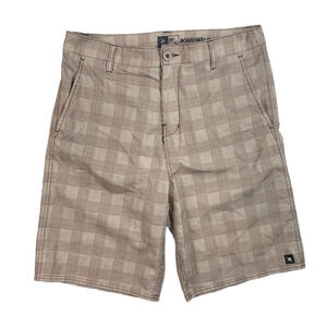 SH583 Mens Rip Curl Surfer Brand Boardwalk Hybrid Plaid Shorts 32